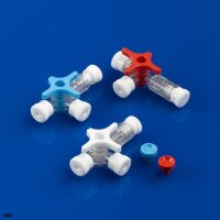 BD Connecta Plus 3 Dreiwegehahn, ohne Schlauch, blau VE =...