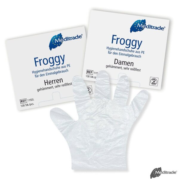 Froggy PE-Handschuhe, Damen (100 Stck.) VE/