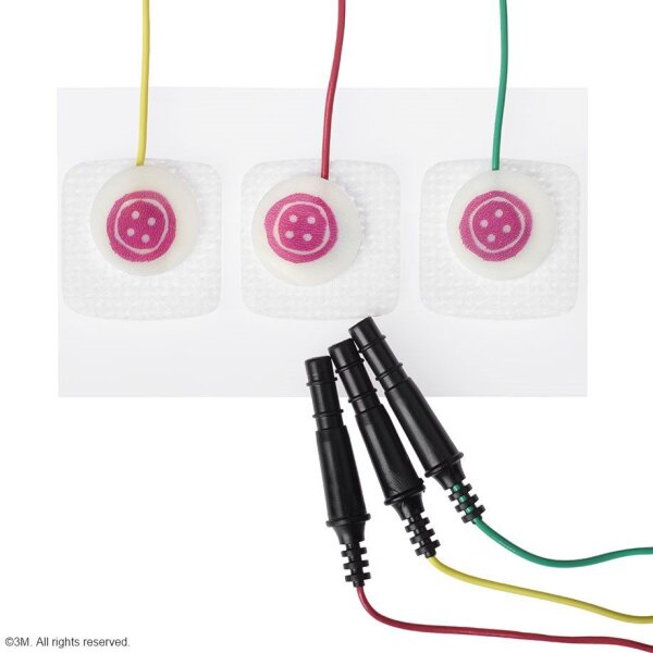 3M Red Dot Kinder- und Säuglings- elektroden, 2,2 x 2,2 cm (3 Stck.) VE = 100 Btl.