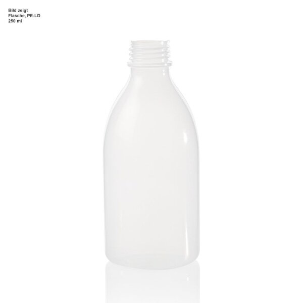 Flasche, PE-LD, 30 ml, ohne Verschluss, passend für Tropfaufsatz 129230 VE = 100 Stck.