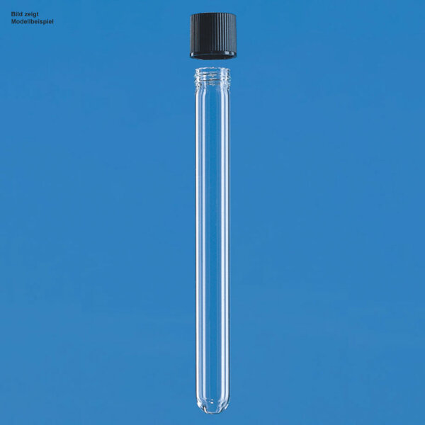 Kulturröhrchen, AR-Glas, 10 ml, 16 x 100 mm, mit Schraubkappe PP VE = 100 Stck.