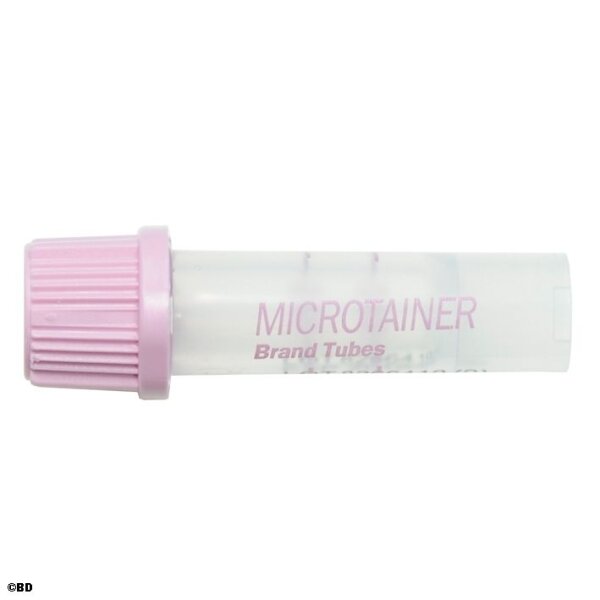 BD Microtainer EDTA-Röhrchen für die Blutbildanalyse | 1,0 mg | K2 EDTA | lila | 4 x 50 Stück