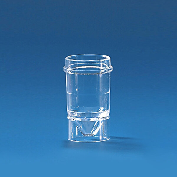 Probengefäß, PS, 2 ml, glasklar, für Technicon-Analyzer VE = 1000 Stck.