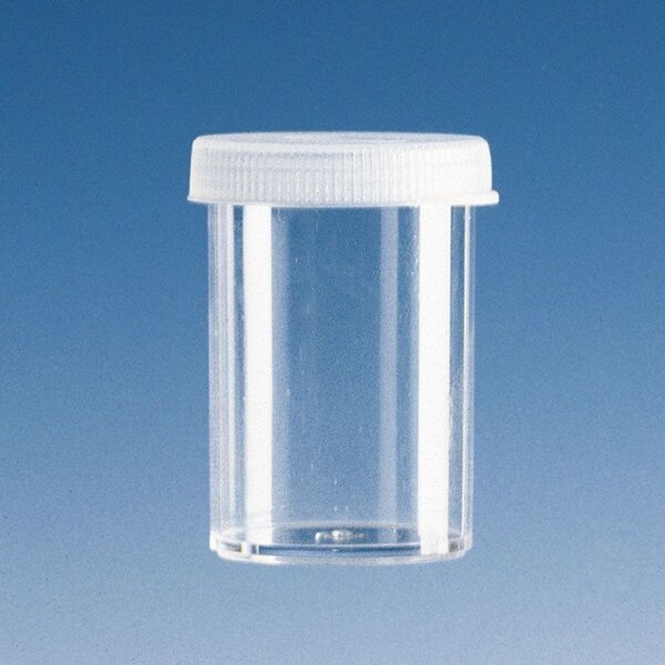Probengefäß | PS | mit Deckel | 12 ml | 1000 Stück