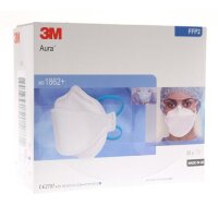 Atemschutzmaske Aura FFP2 ohne Ventil | Kopfgummi | 20...