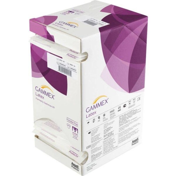OP-Handschuhe Gammex Sensitiv steril PUDERFREI Gr. 6 | Latex | 50 Paar
