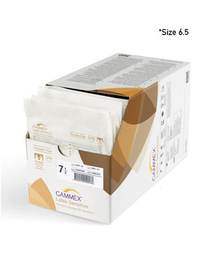 OP-Handschuhe Gammex Sensitiv steril PUDERFREI Gr. 6,5 | Latex | 50 Paar
