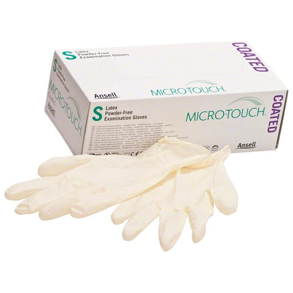 Latexhandschuhe Micro-Touch Coated PUDERFREI Gr. S | unsteril | 100 Stück
