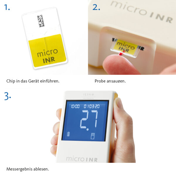 microINR Testchips für die Bestimmung der Thromoplastinzeit | 25 Stück
