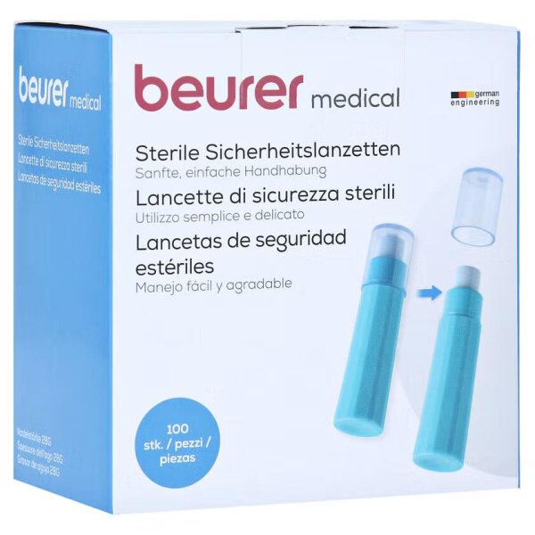 BEURER Lanzetten | 28G | steril | 4x 25 Stück