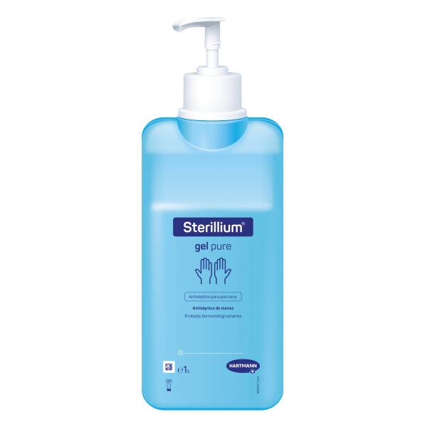 Sterillium Gel pure CleanSafe, 1 L Flasche mit vormontierter Dosierpumpe, Händedesinfektion, biozid