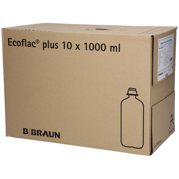 Ringer-Infusionslösung DAB 7 Braun | 10 x 1000 ml Plastikflasche | Ecoflac plus