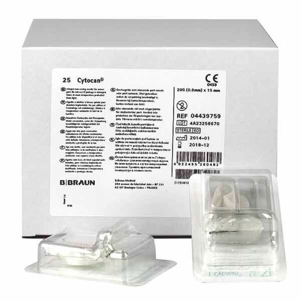 Cytocan B.Braun Portkanülen | 25cm Schlauch | 20G | Stichlänge 20mm | 25 Stück