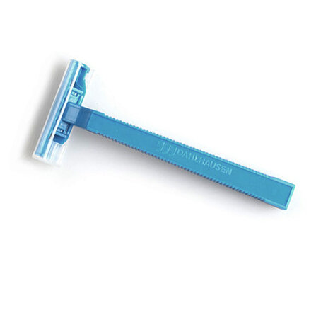Einmalrasierer | zweischneidig | blau | 100 Stück