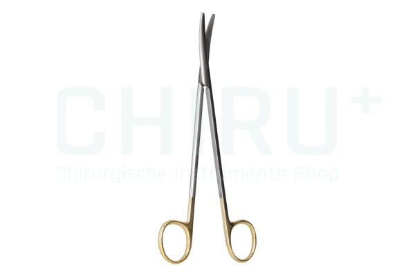 Schere Metzenbaum zum Einmalgebrauch | Metall | gebogen | 14,5 cm | steril | 15 Stück