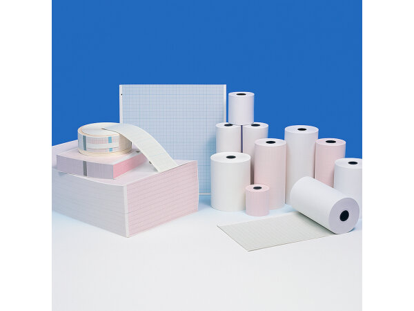 EKG-Papier Fukuda Denshi FCP 15 / FX7102 / Kalamed KES 301 | 63mm x 25m | 50 Rollen
