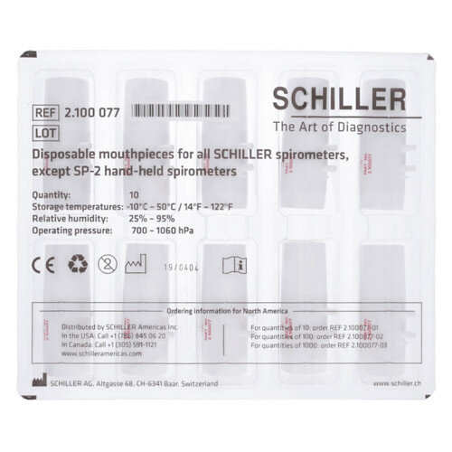 Mundstücke f. Schiller SP-150 / SP 250 | Original ( 190103 + 2.100077 ) Plastik | rot | 10 Stück