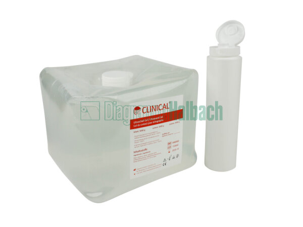 Ultraschallgel Clinical Clear | farblos | Cubitainer mit Leerflasche | 5 kg