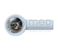 Druckknopf-Adapter weiss | 4 mm Kupplung | 1 Stück