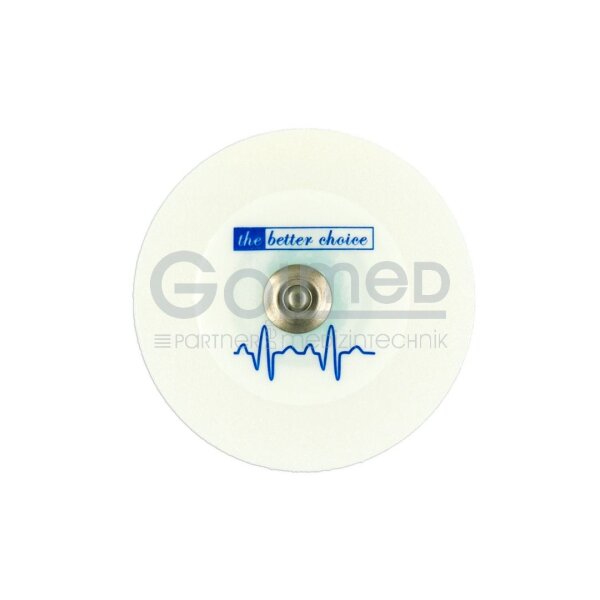 EKG-Klebe-Elektroden mit Druckknopf | Schaumstoff | Kinder | rund | Q 4 mm | 1200 Stück