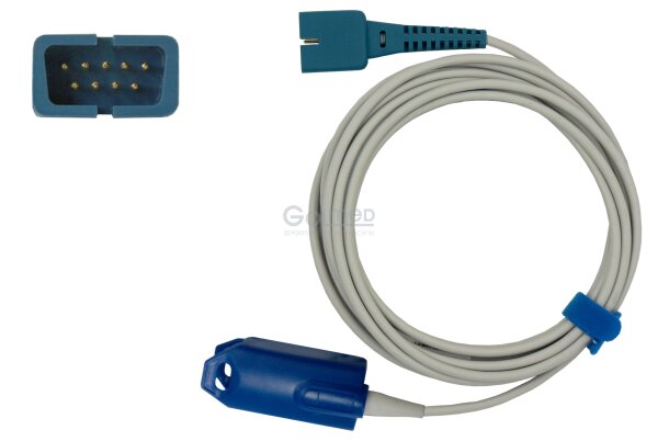 Fingerclip-Sensor SpO2 zu Nellcor | Sub-D 9pin | 300cm lang | ohne OxiMax-Technik | 1 Stück