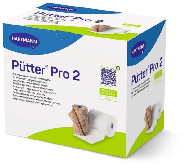 HartmannPütter Pro2 | 2-Komponenten-Kompressionssystem | 10cm | 6,5 + 8,2 | 2 Stück