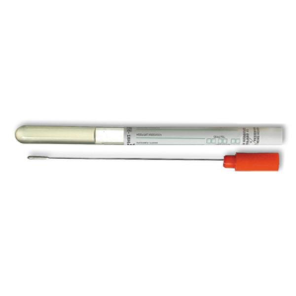 Abstrichbesteck steril mit VISKOSEkopf | PS-Stab ohne Medium | 150 x 12mm | 100 Stück