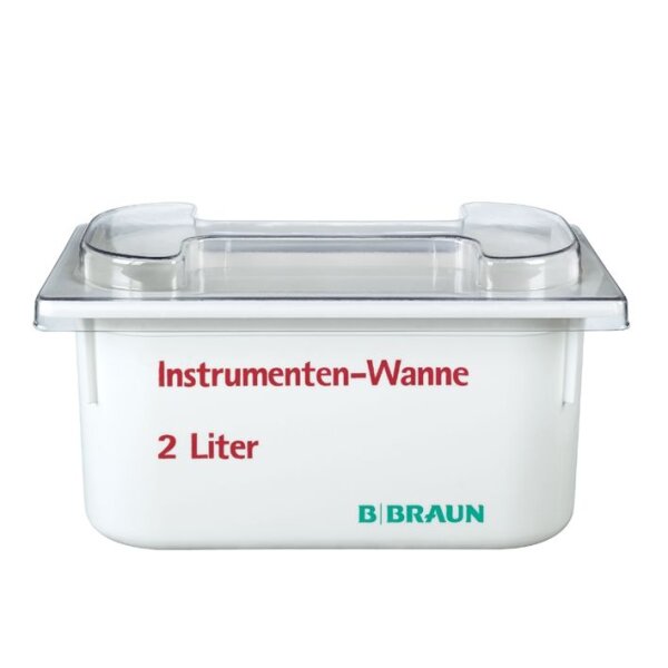 Braun Instrumentenwanne | 2 Liter | 325 x 176 x 150mm | Siebeinsatz u. Deckel | 1 Stück