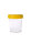 Urinbecher PP 120ml | graduiert bis 100ml | steril | gelber Deckel | 250 Stück