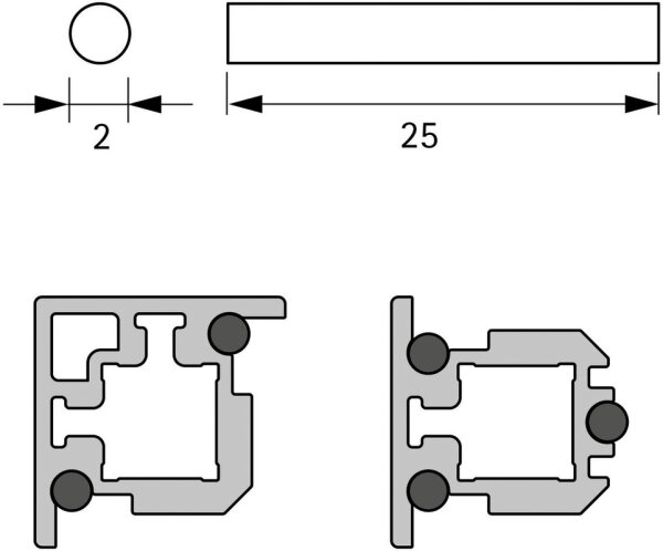 Zytokammern Hettich mit Dichtung 2 ml | 100 Stück
