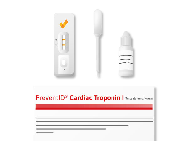 Troponin Alltest | Schnelltest aus Vollblut/ Serum/ Plasma | 10 Stück