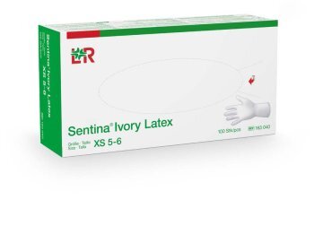 Latexhandschuhe | Sentina Ivory | puderfrei | Gr.XS | 100 Stück