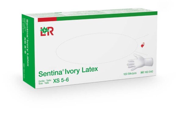 Latexhandschuhe | Sentina Ivory | puderfrei | Gr.L | 100 Stück