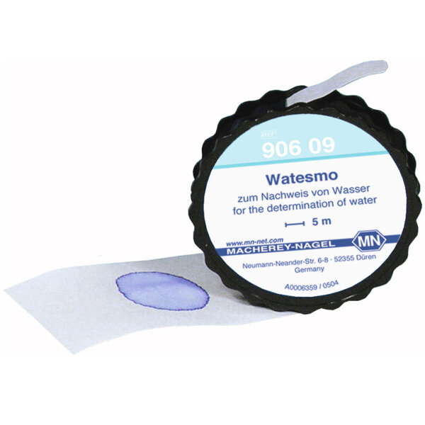 Watesmo Qualitatives Testpapier | für den Nachweis von Wasser | 10mm x 5m | 1 Rolle