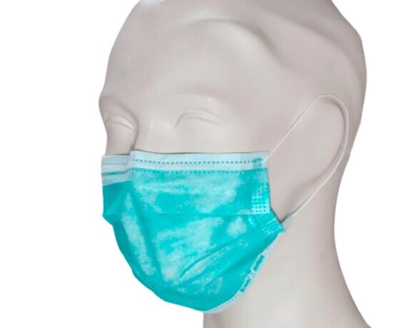 Mundschutz care & serve® PREMIUM | wiroCARE LOOP | TYP II | grün | 50 Stück