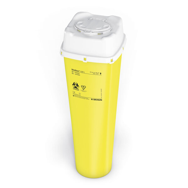 Kanülensammler Medibox Container | 6,8 Liter | eckig | Höhe 50 cm | BxT 16,7 x 16,7 cm | 1 Stück