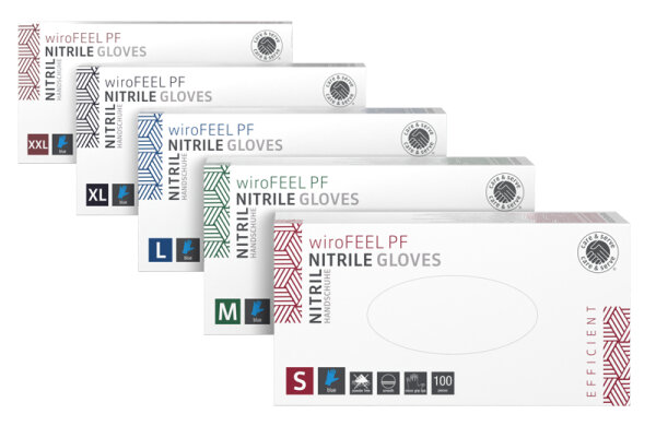 Nitrilhandschuhe care + serve | puderfrei | unsteril | Gr. XL | blau | 100 Stück