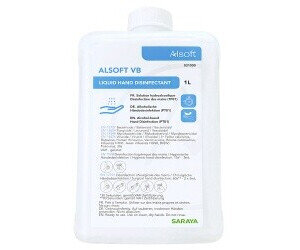 Saraya Alsoft VB Händesdesinfektion | 1 Liter Flasche | voll viruzid | biozid