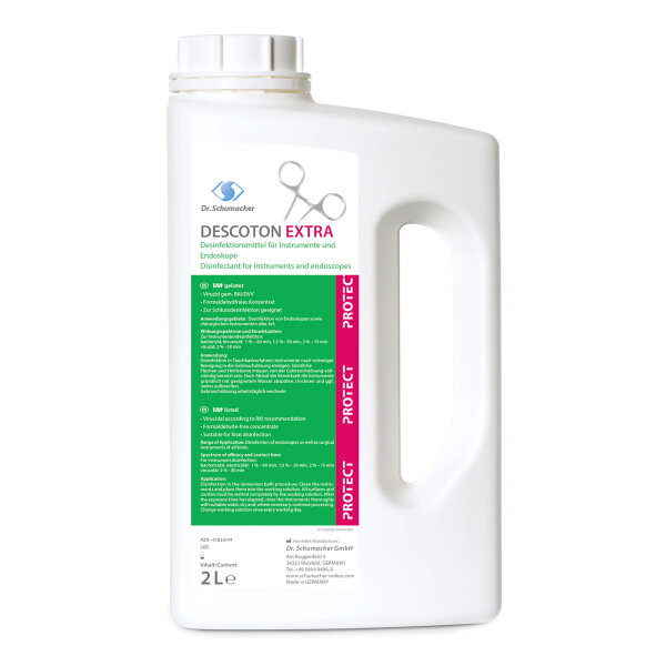 Descoton Extra | 2 Liter | Desinfektion für Instrumente und Endoskope | viruzid