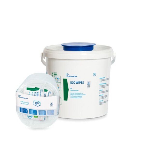 Eco Wipes Vliestücher | 32 x 30cm | Rolle 100 Blatt | 3 Rollen