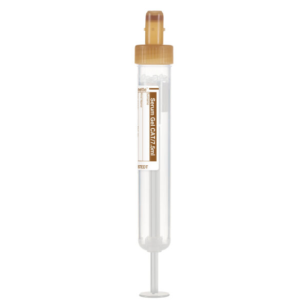 Sarstedt S-Monovette® 7,5 ml | 92 x 15 mm | Serum-Gel | mit Standardetikett | steril | 50 Stück