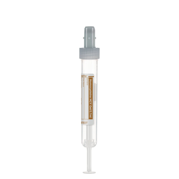 Sarstedt S-Monovetten Homocysteine HCY-C MIT Etikett | 75 x 13mm | 2,7 ml | 50 Stück
