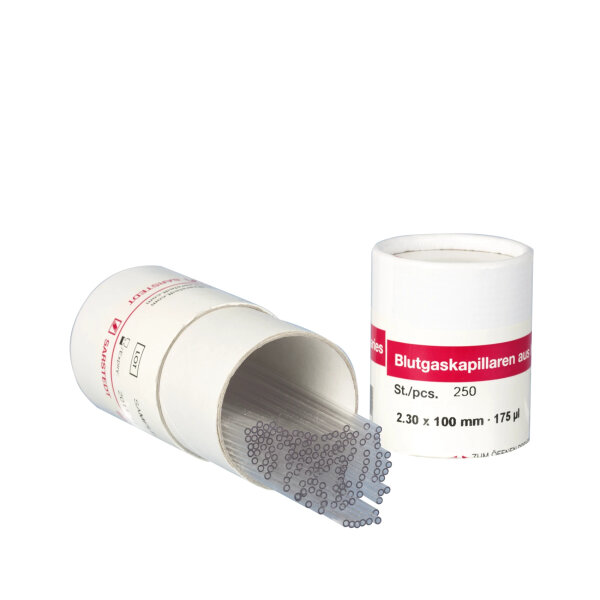 Sarstedt Blutgaskapillare | 175µl | aus PET | Lit.-Hep. Calcium | 200 Stück
