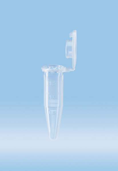 Sarstedt Reagiergefäß 1,5ml | PP farblos mit anhängendem Deckel | 2000 Stück