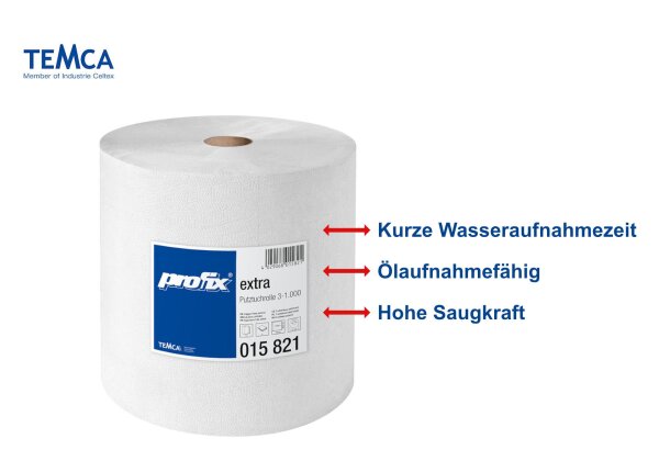 Mehrzwecktücher | Profix extra | naturweiß | 4-lagig | Z-Falz | 33x32cm | 20x 50 Stück