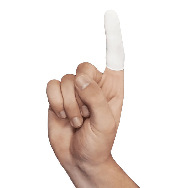Fingerlinge aus Latex Med-Comfort | Gr. M / 3 | puderfrei | 100 Stück