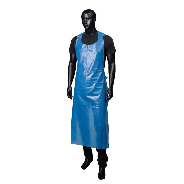 Einmal-Schürzen Med-Comfort | 100 x 150 cm | Polyethylen | 45my | blau | 4 x 50 Stück