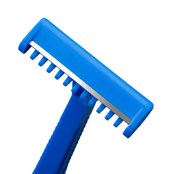 Einmalrasierer | einschneidig | blau | 100 Stück