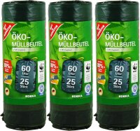 Müllbeutel 60 Liter | 12µ | 63 x 85cm |...