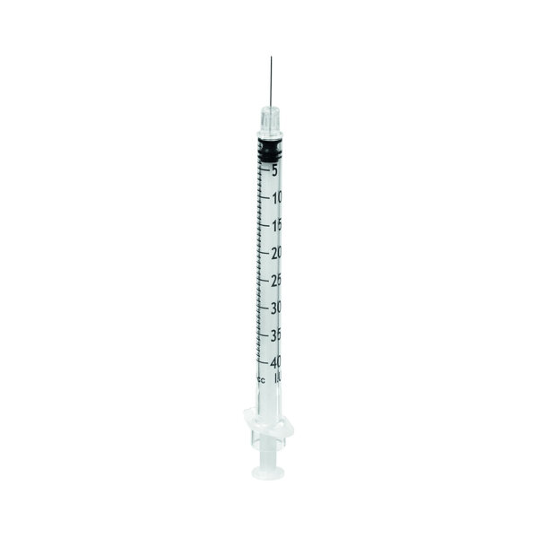 Omnican 40 Insulinspritzen 1 ml, U-40 (100 x 1 Stck.) mit integrierter Kanüle 0,30 x 12 mm